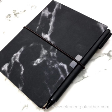 Black White Marble PU Leather North Europe Style